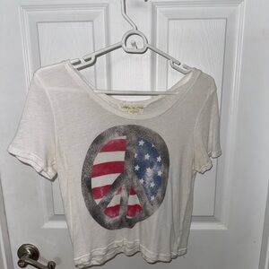 Patriotic Peace Sign Graphic Tee